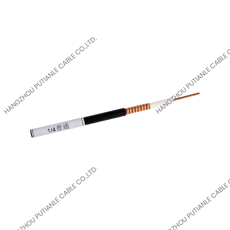 1/4 "Tabung Tembaga Bergelombang Annular Kabel Koaksial 50 Ohm