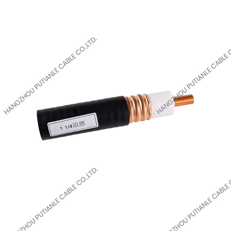 1 1/4 "Tabung Tembaga Bergelombang Annular Kabel Koaksial 50 Ohm