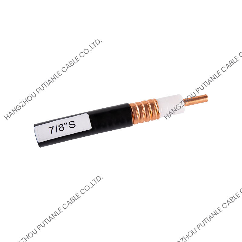7/8 "Tabung Tembaga Bergelombang Annular Super Fleksibel 50 Ohm Kabel Koaxial